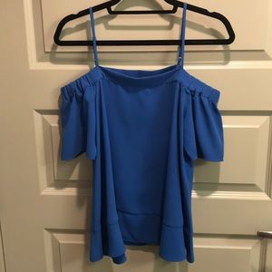 Jade Royal blue Off the Shoulder Top
